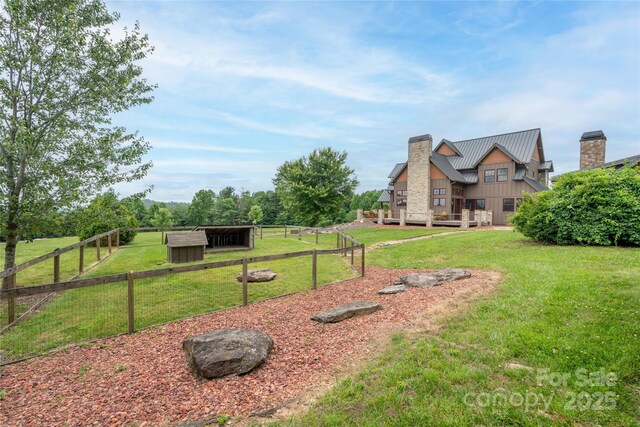 4862 Pinnacle Mountain Rd, Zirconia, NC 28790 - view of yard with an outdoor structure