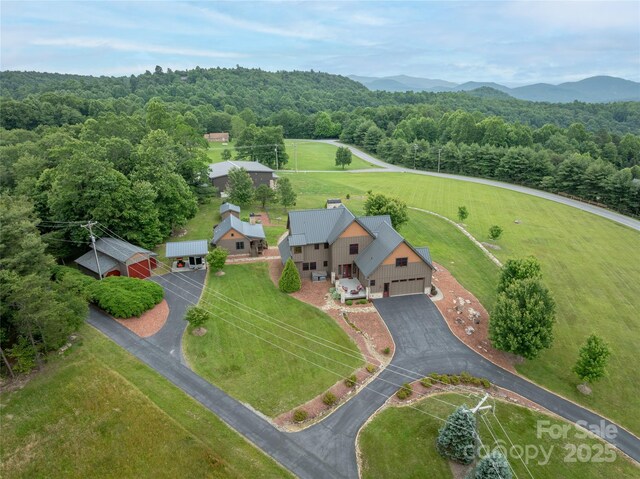 4862 Pinnacle Mountain Rd, Zirconia, NC 28790 - view from above of property with a heavily wooded area