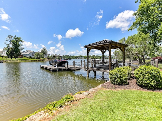 164 Twin Sisters Ln, Mooresville, NC 28117 - dock featuring a water view