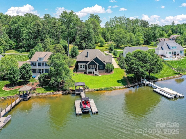 164 Twin Sisters Ln, Mooresville, NC 28117 - view from above of property featuring a nearby body of water