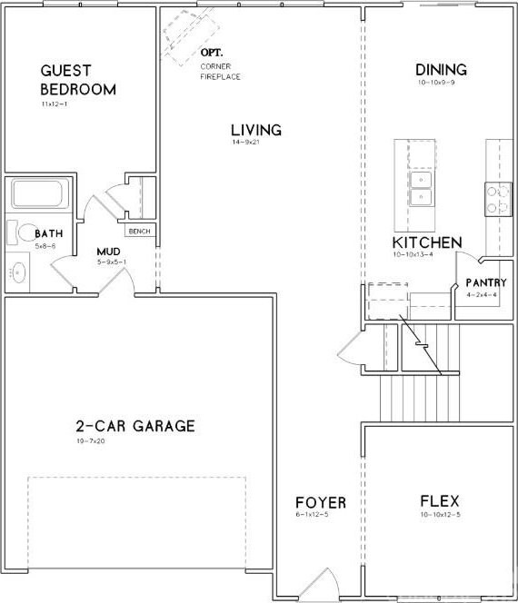 1807 Country Club Rd, Lincolnton, NC 28092 - floor plan / room layout