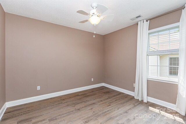 1626 Riverglenn Ct, Rock Hill, SC 29732 - empty room with light wood-style flooring, baseboards, and a ceiling fan