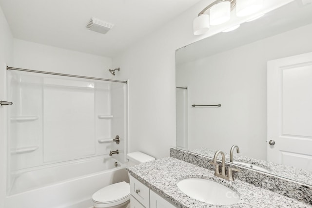 401 W Charlotte Ave, Mount Holly, NC 28120 - full bathroom featuring vanity, toilet, and bathing tub / shower combination