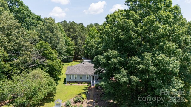 517 Powell St, Rock Hill, SC 29732 - aerial view of property and surrounding area with a forest