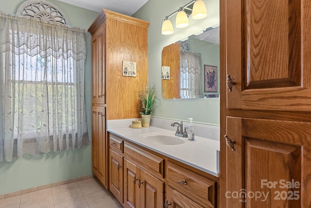 250 Huey Rd, Marshall, NC 28753 - bathroom featuring vanity and tile patterned flooring