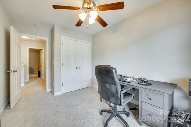 1791 Rosewell Dr Unit 65, Rock Hill, SC 29732 - office featuring light carpet, ceiling fan, baseboards, and attic access