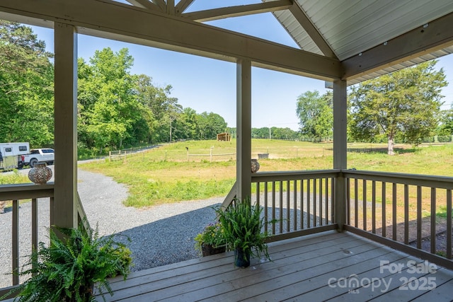 16132 Mclester Rd, Oakboro, NC 28129 - wooden deck with a yard