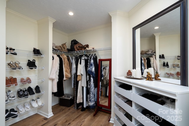 16132 Mclester Rd, Oakboro, NC 28129 - spacious closet with wood finished floors
