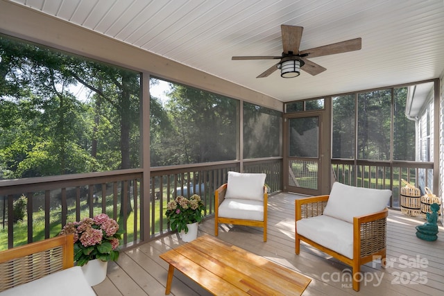 16132 Mclester Rd, Oakboro, NC 28129 - sunroom / solarium with ceiling fan