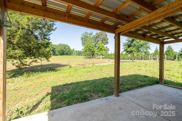 16132 Mclester Rd, Oakboro, NC 28129 - view of green lawn with a patio