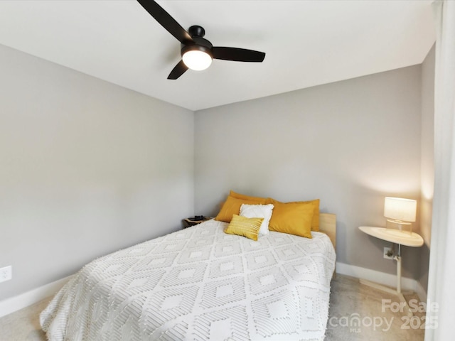 2517 Marlowe Ave, Charlotte, NC 28208 - carpeted bedroom featuring baseboards and ceiling fan