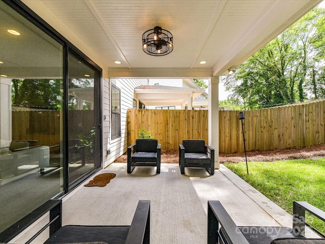 2517 Marlowe Ave, Charlotte, NC 28208 - fenced backyard featuring a patio area