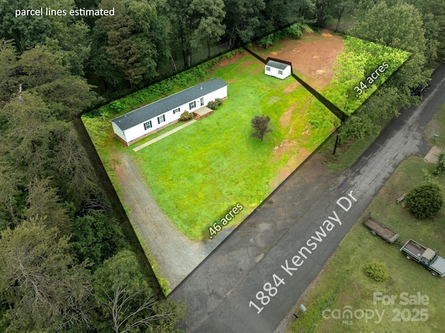 1884 Kensway Dr, Hudson, NC 28638 - view of subject property featuring property boundaries highlighted