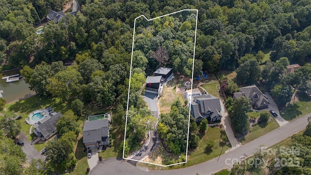 386 Squirrel Ln, Lake Wylie, SC 29710 - view of property location featuring a forest and property boundaries highlighted