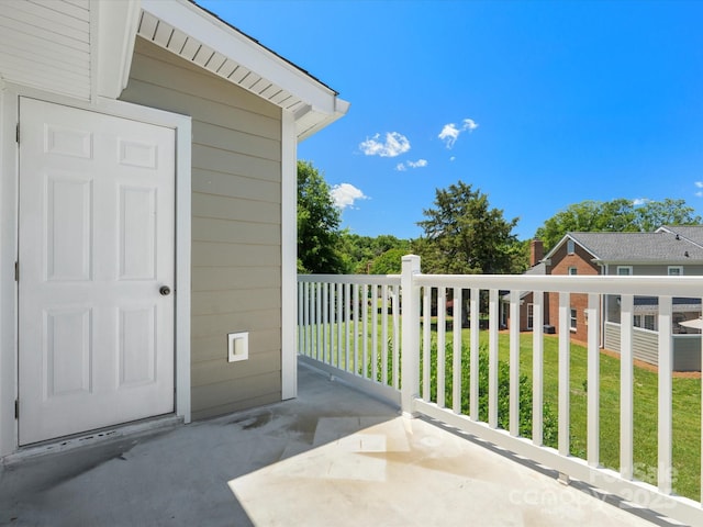 9404 S Vicksburg Park Ct, Charlotte, NC 28210 - view of patio / terrace featuring a balcony