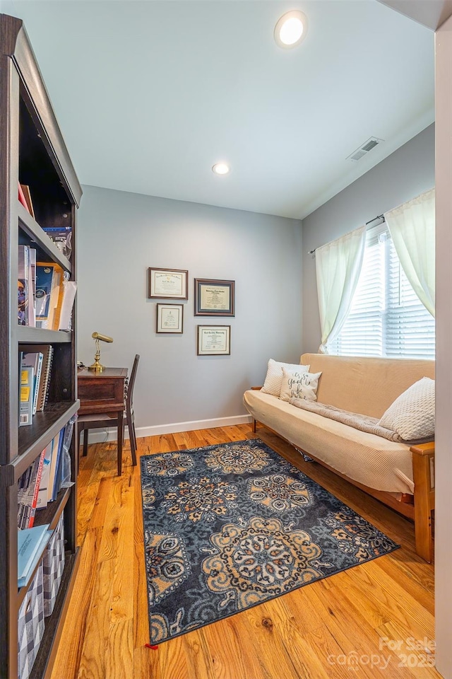 2146 Derby Ct, Morganton, NC 28655 - office space with recessed lighting, light wood-style flooring, and baseboards