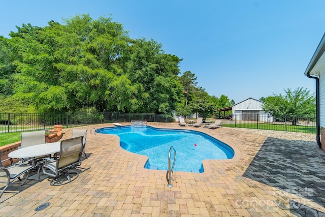 8698 Rocky River Rd, Harrisburg, NC 28075 - view of pool featuring a patio and a fenced backyard