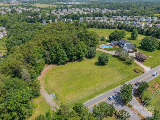 8698 Rocky River Rd, Harrisburg, NC 28075 - drone / aerial view of a pool area