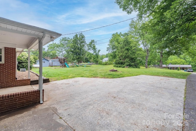 826 Jamestown Rd, Morganton, NC 28655 - view of patio / terrace with a playground