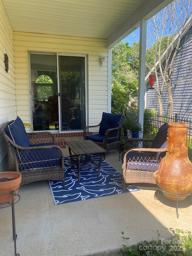 9612 Farmridge Ln, Matthews, NC 28105 - view of patio / terrace with an outdoor living space