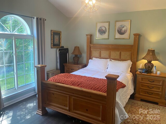9612 Farmridge Ln, Matthews, NC 28105 - bedroom with vaulted ceiling