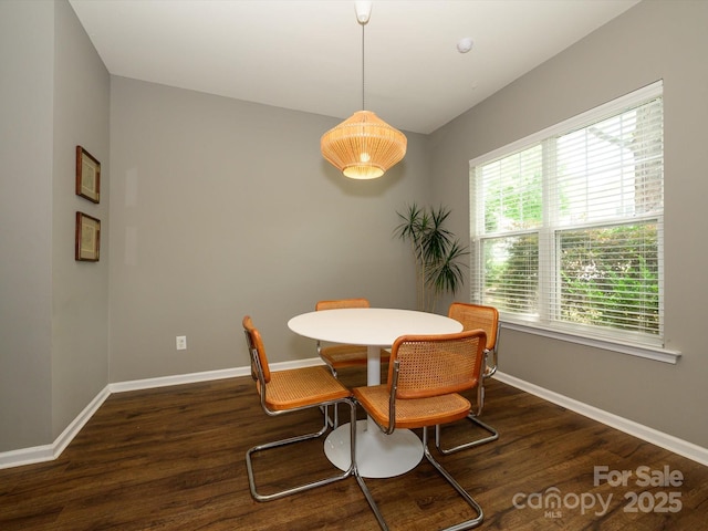 10639 Secret Garden Ln, Charlotte, NC 28214 - dining area with baseboards and wood finished floors