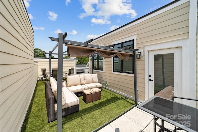 919 Cityscape Dr, Charlotte, NC 28205 - view of patio with outdoor lounge area