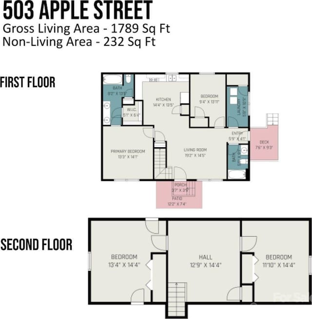 503 Apple St, Gibsonville, NC 27249 - property floor plan