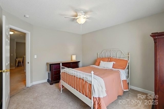 820 Settlement St, Clover, SC 29710 - bedroom with light carpet and ceiling fan