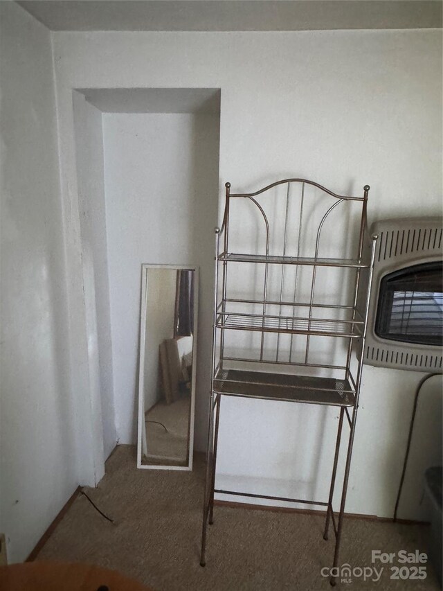 241 Hamrick Dr, Ellenboro, NC 28040 - carpeted bedroom with heating unit
