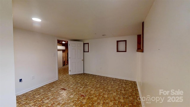 3151 Lynn Mountain Rd, Vale, NC 28168 - unfurnished room with baseboards and recessed lighting