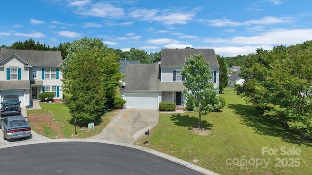 1111 Balcorn Pl, Charlotte, NC 28214 - view of front of property with driveway, a front lawn, and an attached garage