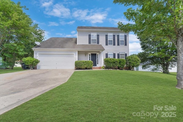 1111 Balcorn Pl, Charlotte, NC 28214 - traditional-style house with an attached garage, driveway, and a front yard