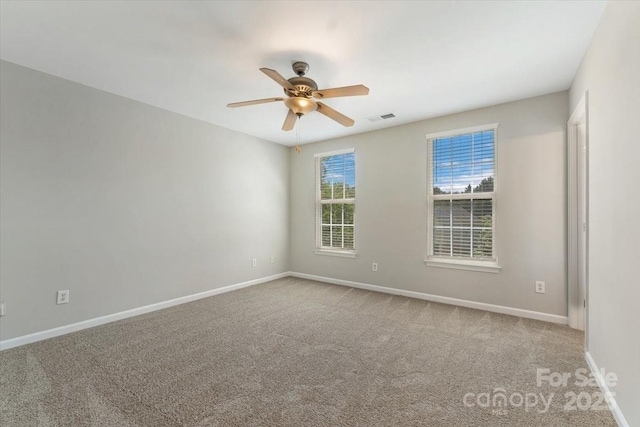 1111 Balcorn Pl, Charlotte, NC 28214 - unfurnished room featuring ceiling fan, carpet, and baseboards