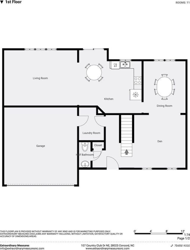 1111 Balcorn Pl, Charlotte, NC 28214 - property floor plan