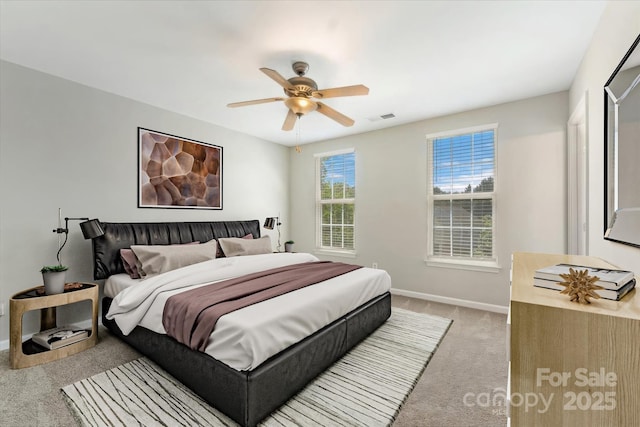 1111 Balcorn Pl, Charlotte, NC 28214 - carpeted bedroom featuring baseboards and ceiling fan