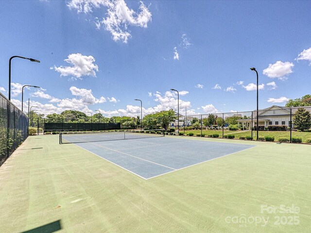 9405 Gladden Hill Ln, Pineville, NC 28134 - view of tennis court featuring community basketball court