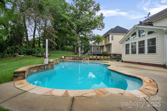 11917 Ulsten Ln, Huntersville, NC 28078 - swimming pool with a patio area and a yard