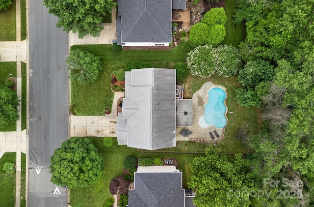 11917 Ulsten Ln, Huntersville, NC 28078 - drone / aerial view of a pool area