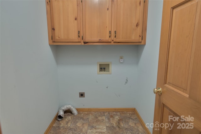 7869 Cherry Point Dr, Denver, NC 28037 - laundry area with hookup for a washing machine, electric dryer hookup, cabinet space, and stone finish flooring