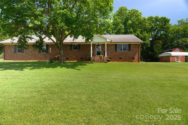 7869 Cherry Point Dr, Denver, NC 28037 - single story home featuring crawl space, a front yard, and brick siding