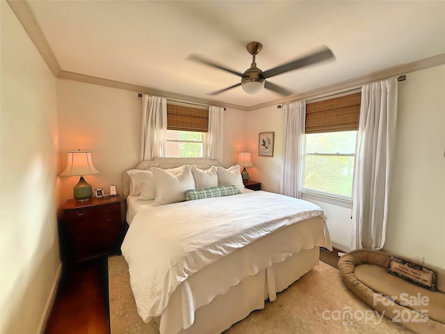 5033 Baylor Dr, Charlotte, NC 28210 - bedroom featuring wood finished floors, baseboards, and ceiling fan