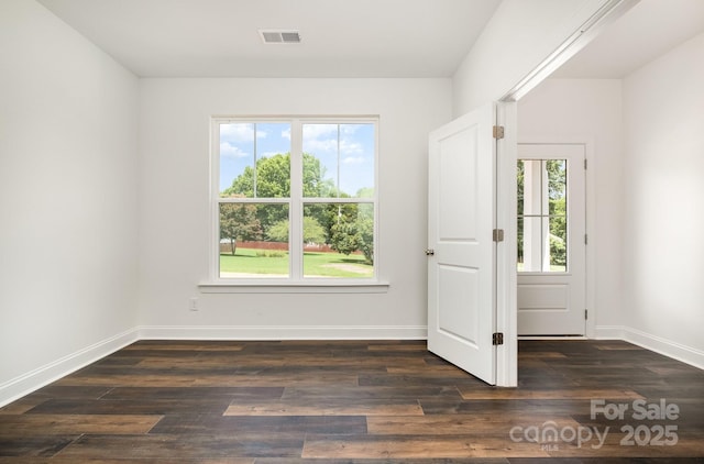 718 Lithia Inn Rd, Lincolnton, NC 28092 - spare room featuring baseboards and wood finished floors