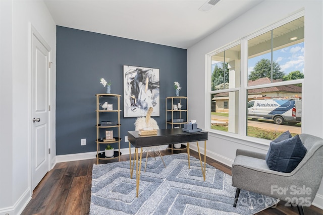 718 Lithia Inn Rd, Lincolnton, NC 28092 - office space featuring wood finished floors and baseboards