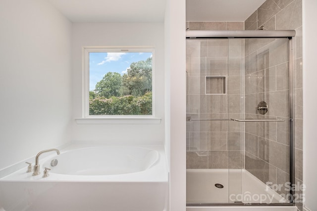 718 Lithia Inn Rd, Lincolnton, NC 28092 - full bath featuring a stall shower and a garden tub