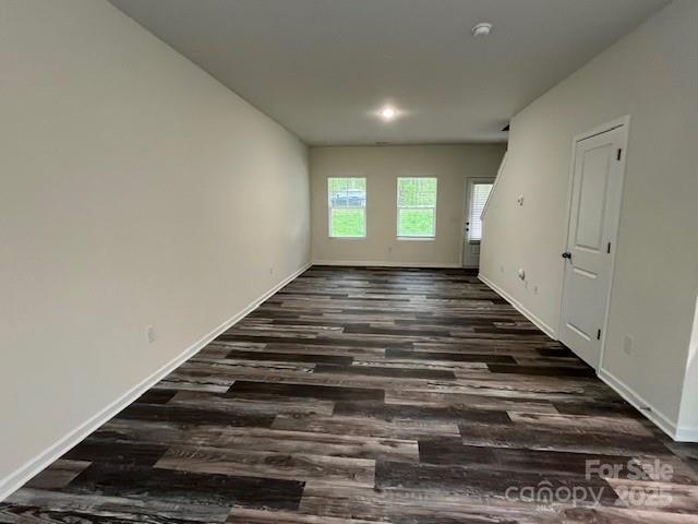 103 Higgins Ct, Morganton, NC 28655 - spare room with dark wood-style flooring, baseboards, and recessed lighting