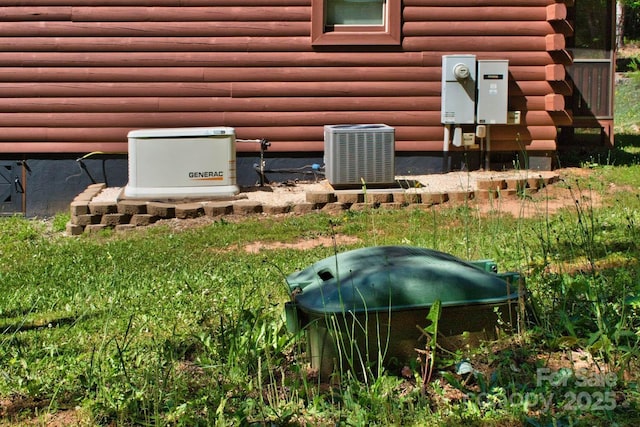 496 Moonlight Pass, Union Mills, NC 28167 - exterior view of cooling unit, a power unit, and electric meter