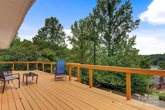 6294 Southlake Dr, Hickory, NC 28601 - view of wooden terrace