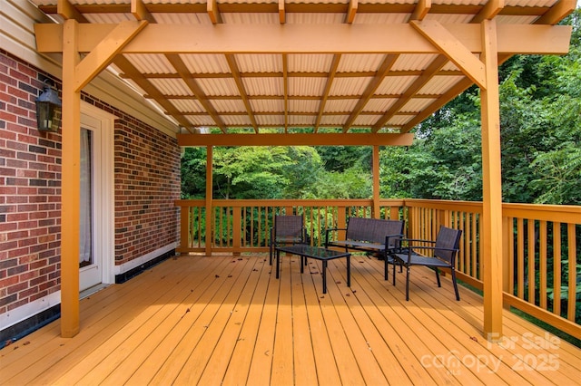 6294 Southlake Dr, Hickory, NC 28601 - view of wooden terrace
