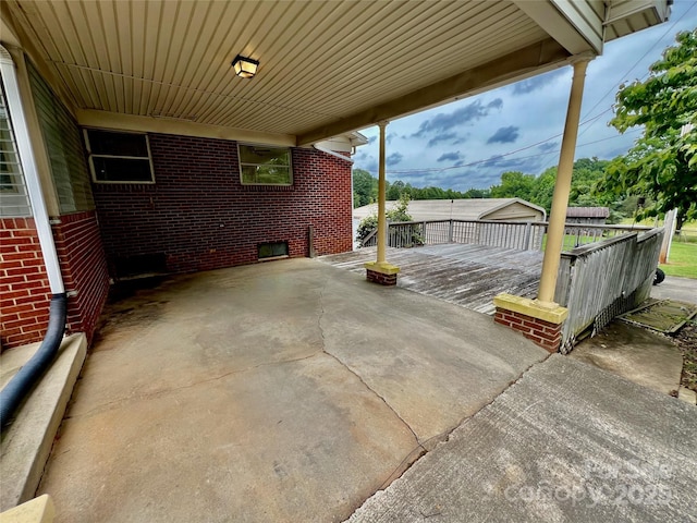 1585 Salem Church Rd, Lincolnton, NC 28092 - view of patio with a carport